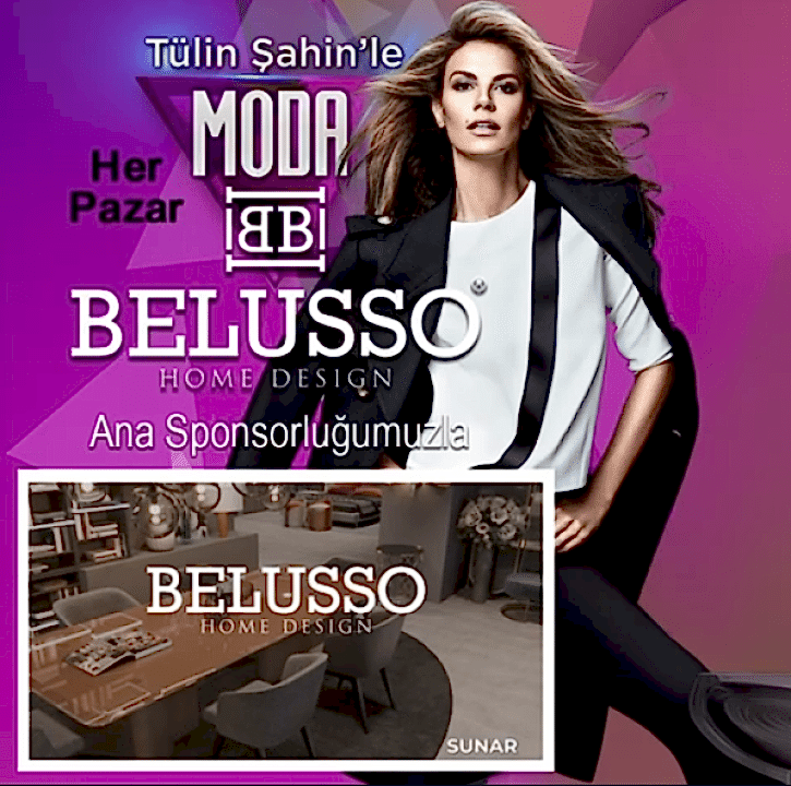 Belusso Mobilya, Tülin Şahin'le Moda Programına Sponsor Oldu | Belusso Modern Mobilya Dekorasyon, İç Mimarlık Desteği | Modoko | Masko
