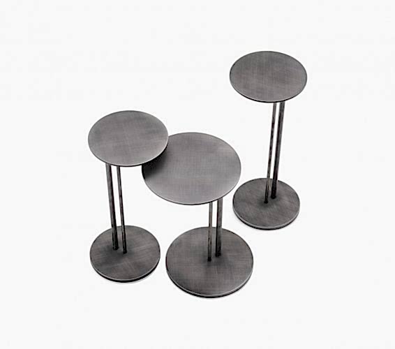 Bronz Metal Zigon Sehpa