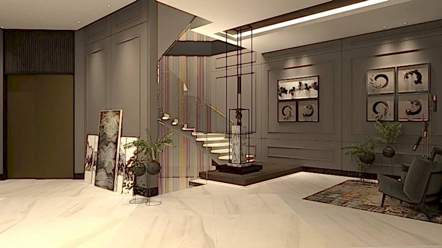 Dubai Salon Dekorasyonu Projesi